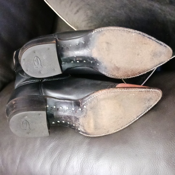 Gorgeous (but damaged) Vintage Womens Cowboy Boots 8B - Picture 6 of 12